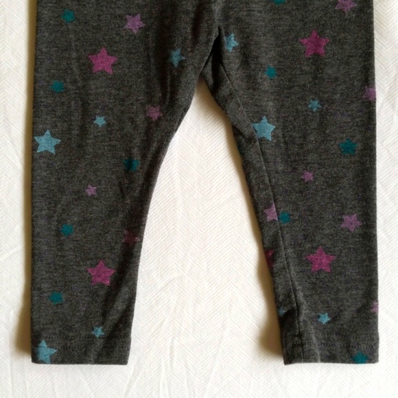 george charcoal gray with colorful stars leggings 12 months baby girl - Picture 3 of 5
